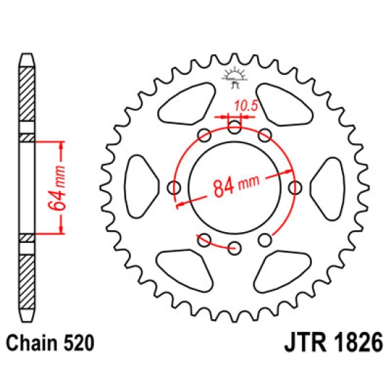 Rozeta JT 42 zubů                                                                                                                                                                                                                                         